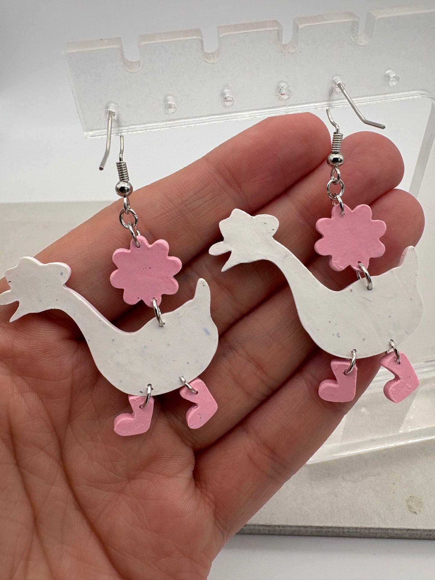 Silly Cowboy Goose With Pink Boots