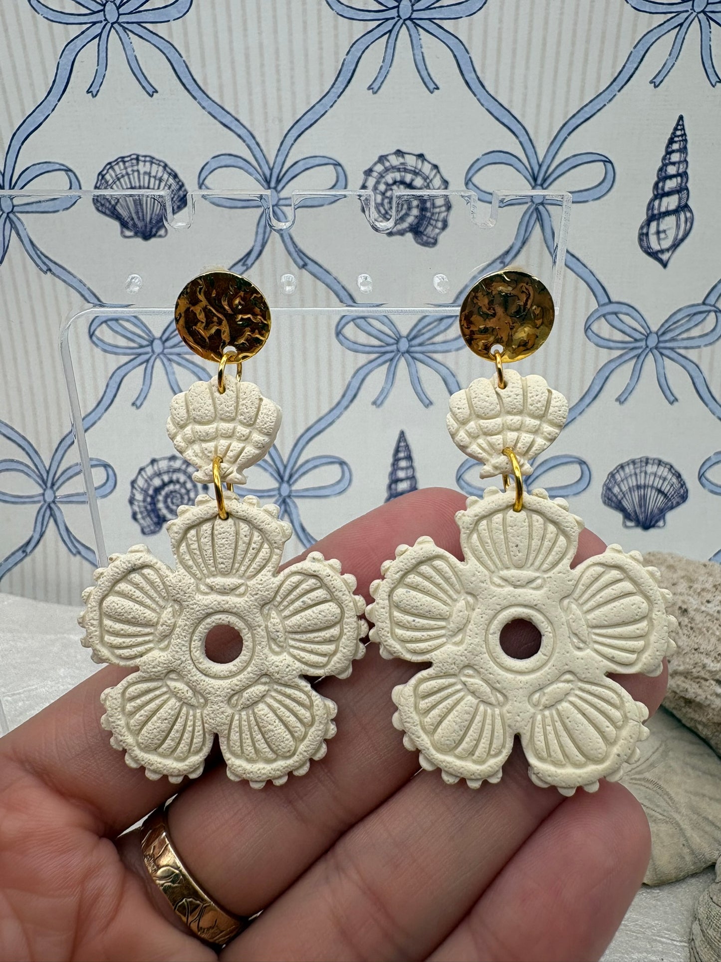 Sandy Beach Dangle Earrings