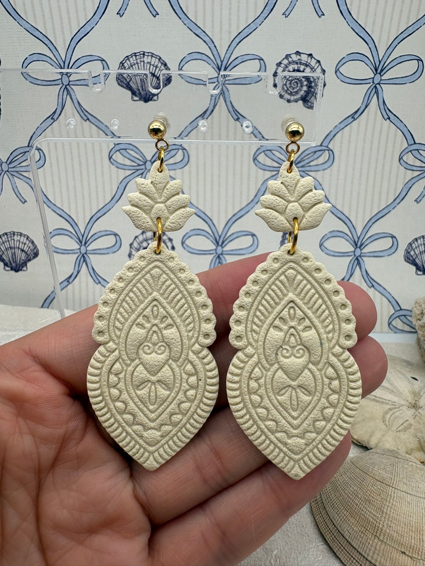 Sandy Tile Earrings