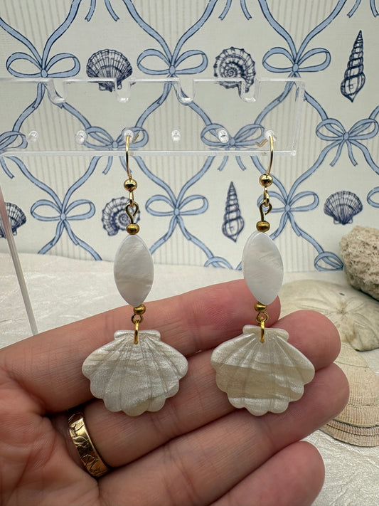 Seashell Dangle Earrings