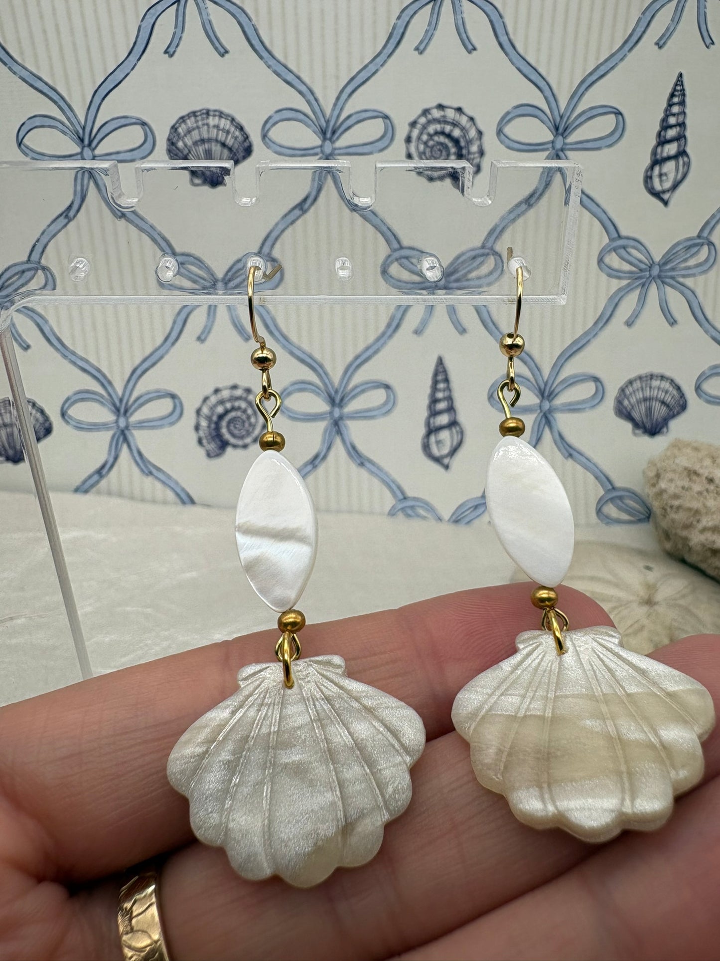 Seashell Dangle Earrings