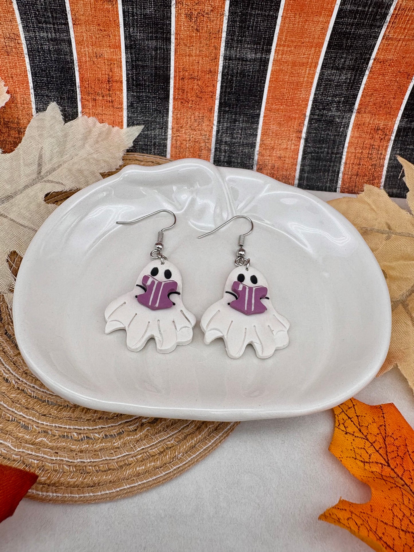 Bookish Ghost Earrings