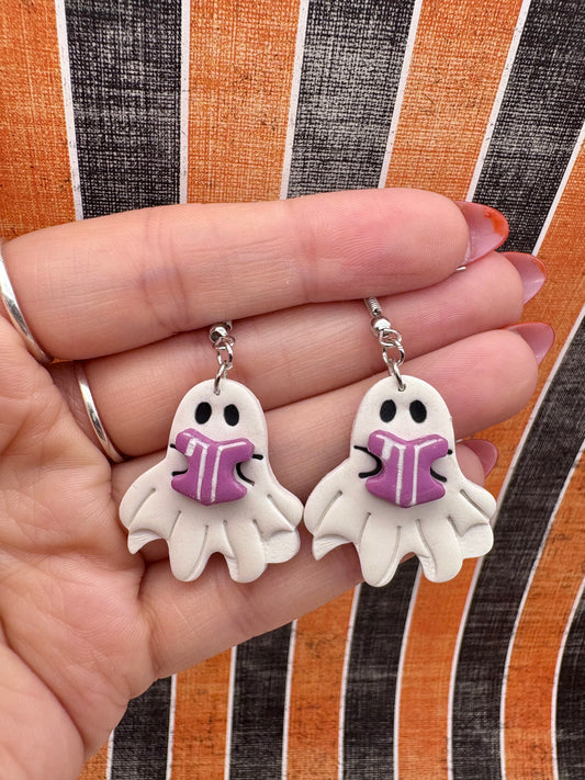 Bookish Ghost Earrings