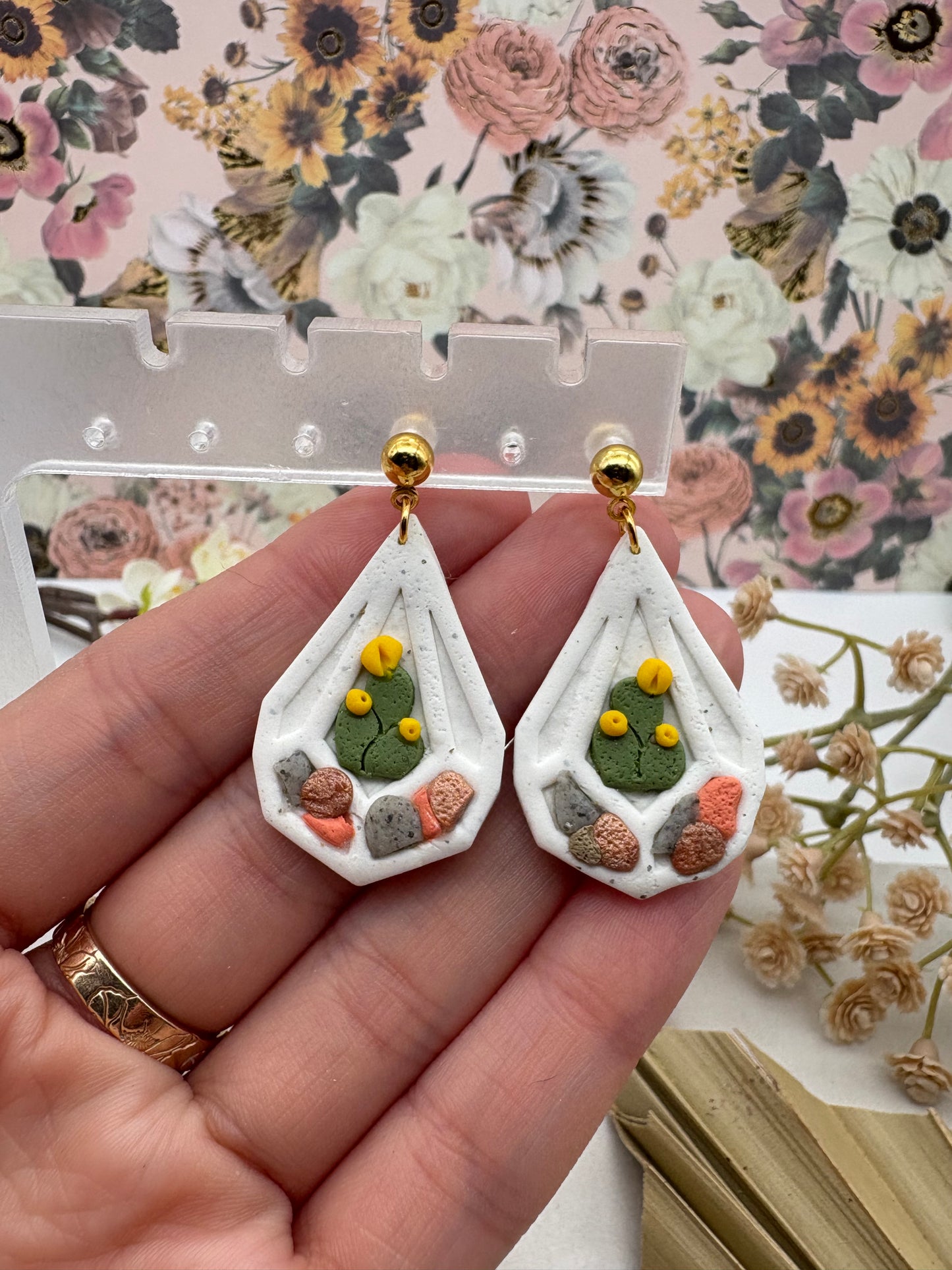 Cacti Terrarium Earrings
