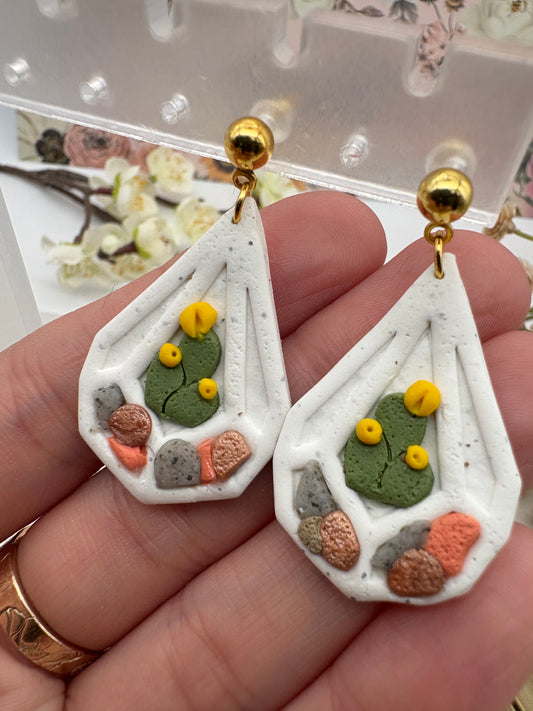Cacti Terrarium Earrings